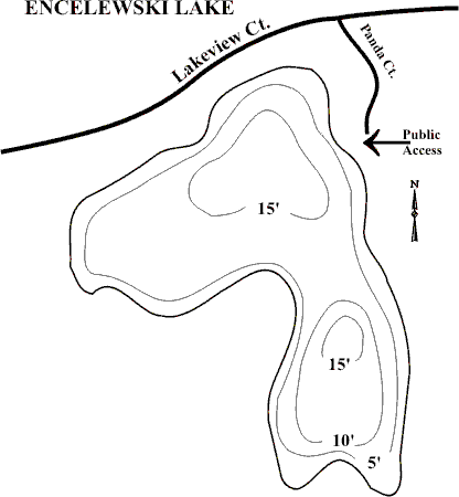 Bathymetric Map of Encelewski Lake