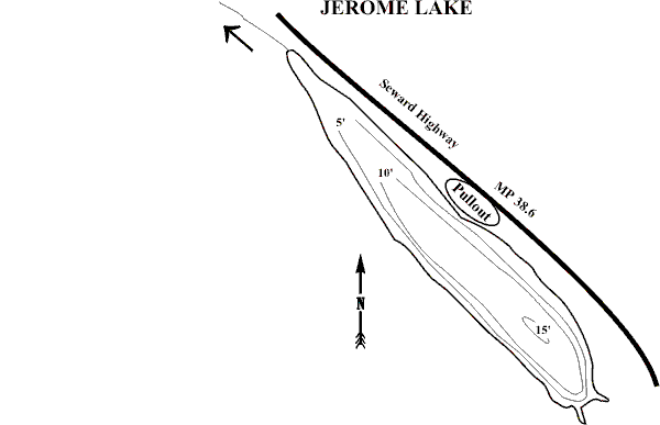 Bathymetric Map of Jerome Lake