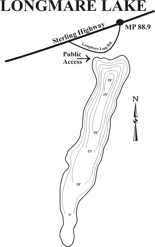 Bathymetric Map of Longmare Lake