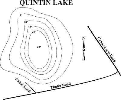 Bathymetric Map of Quintin Lake