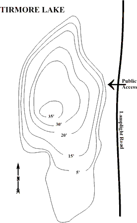Bathymetric Map of Tirmore Lake
