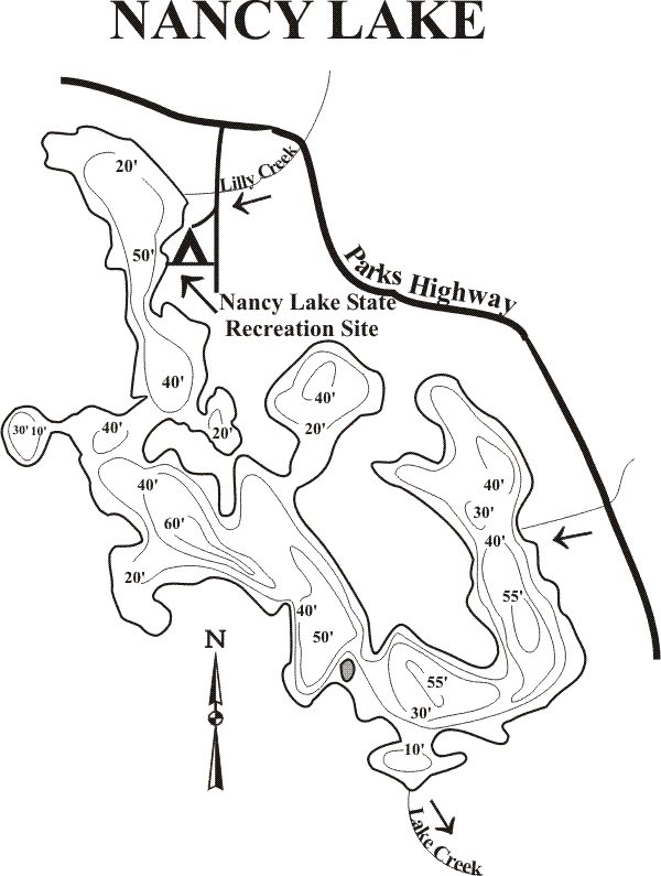 West Hawk Lake Depth Chart