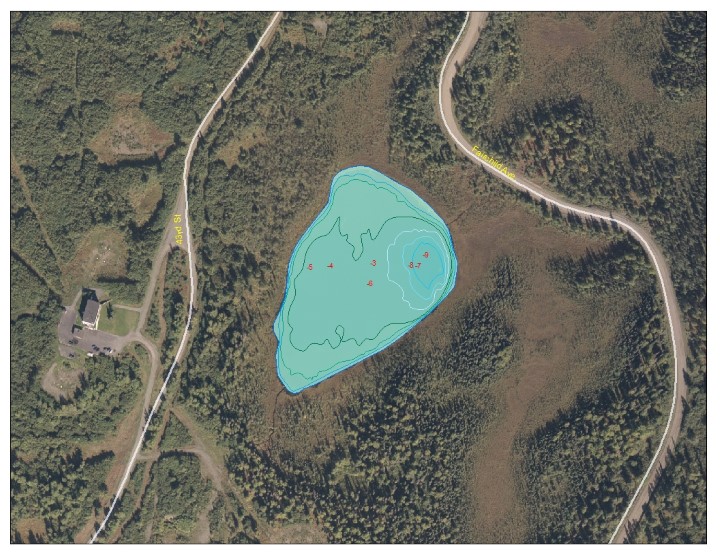 Bathymetric Map of Spring Lake