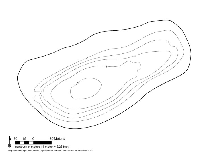 Bathymetric Map of Buffalo Lake
