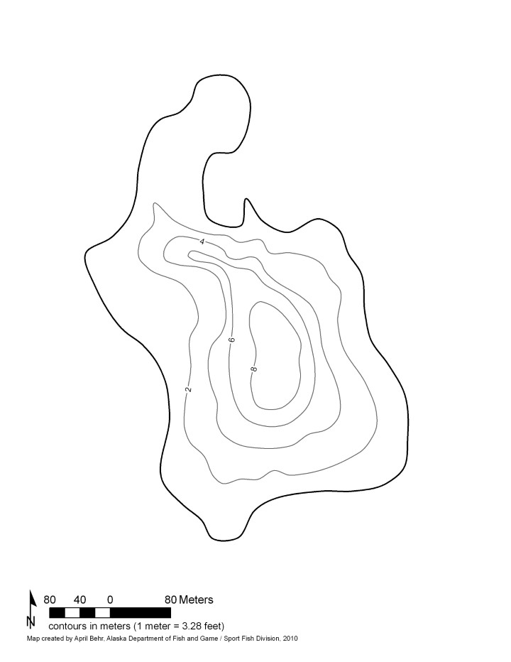 Bathymetric Map of Dick Lake
