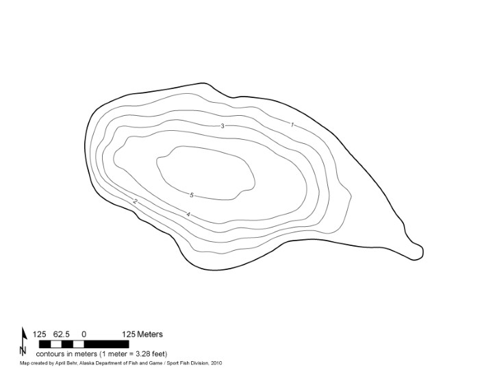 Bathymetric Map of Gergie Lake