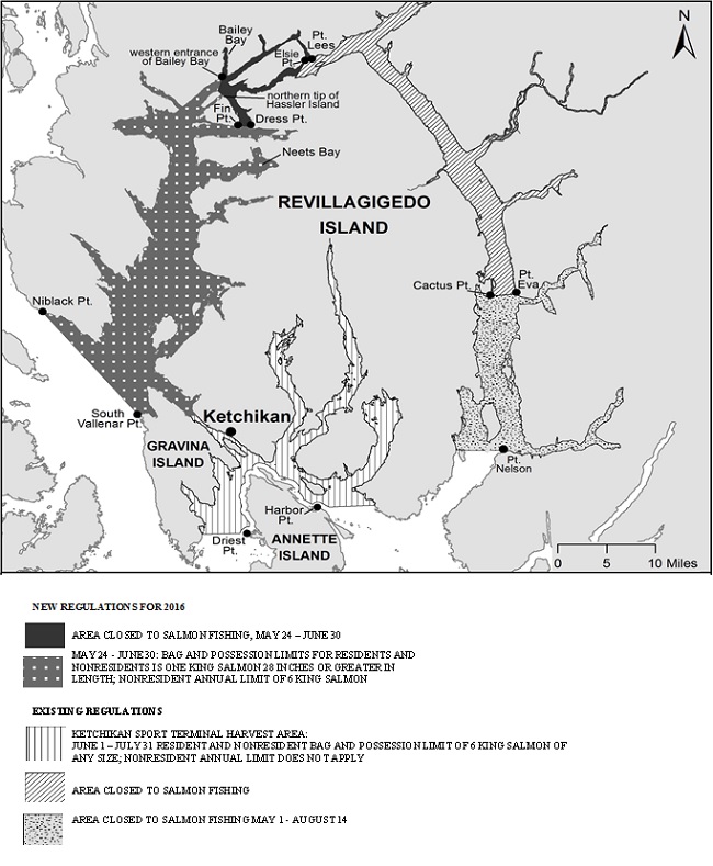 2016 KING SALMON SPORT FISHING RESTRICTIONS FOR KETCHIKAN AREA MARINE WATERS