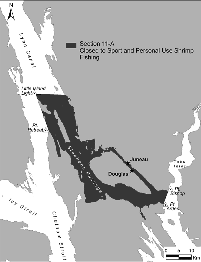 JUNEAU AREA SECTION 11-A CLOSED TO PERSONAL USE AND SPORT SHRIMP FISHING JULY 1, 2013