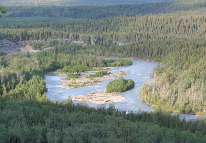 The Klutina River looking to the east.