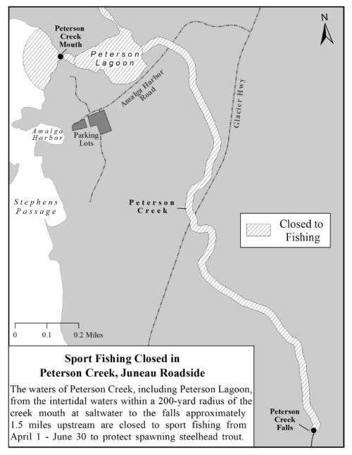Peterson Creek Closure Map