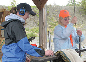 Muzzle loader training range scene