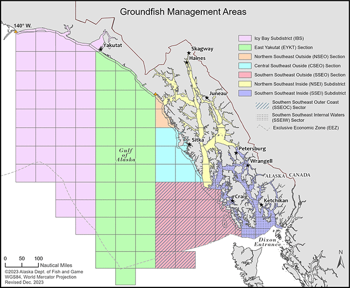 Groundfish Management Areas map