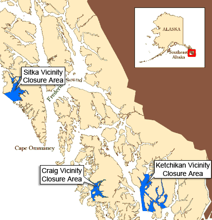 Rockfish management areas map