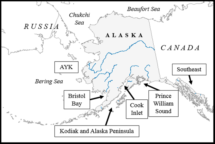 Map navigation of Alaka showing indicator stock areas