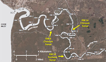 Kenai River aerial map