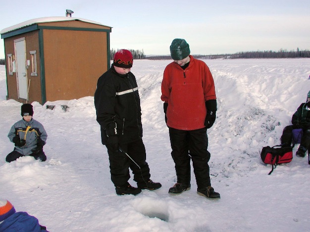 Chena Lake Ice Fishing