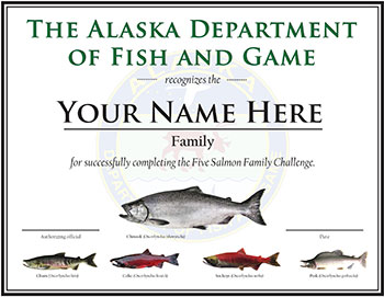 Salmon Challenge Certificate