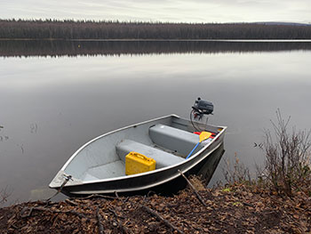 Boat on a lake