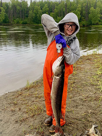 Isaac Redington and his trophy Norther Pike