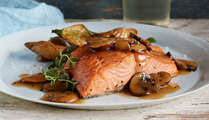 Salmon Marsala