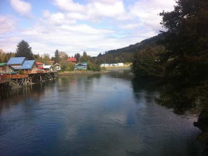 a beautiful view of Seldovia Lagoon