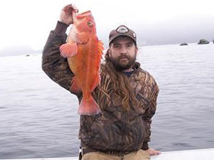 Fisherman with Yelloweye rockfish