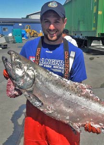 Photo of James Osga on sampling vessel