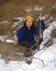 Photo of a deer hunter.