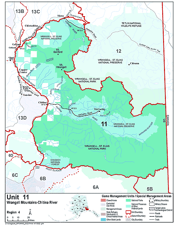 Map of GMU 11