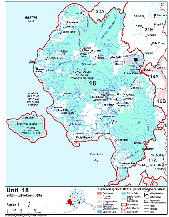 Map of GMU 18