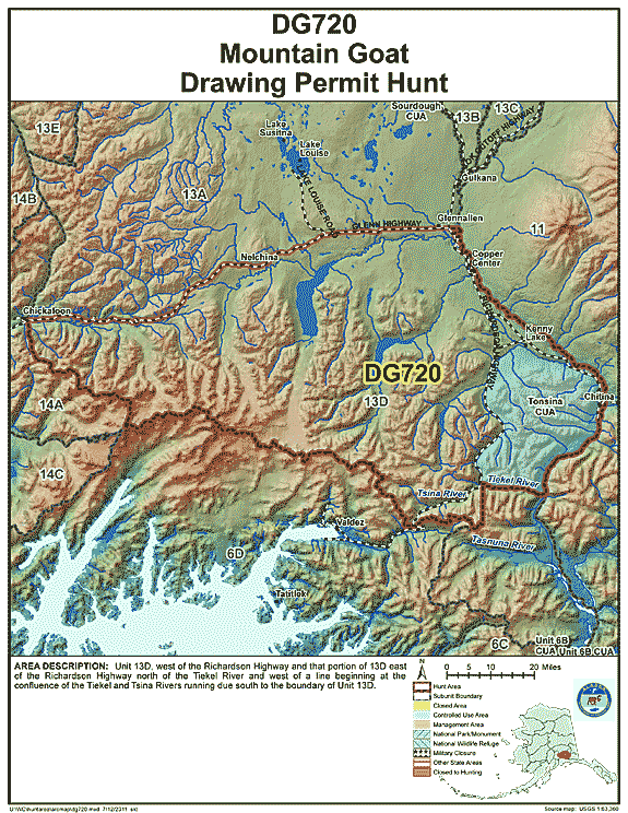 Map of hunt number dg720