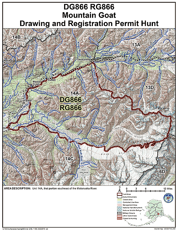 alaska hunting maps by game