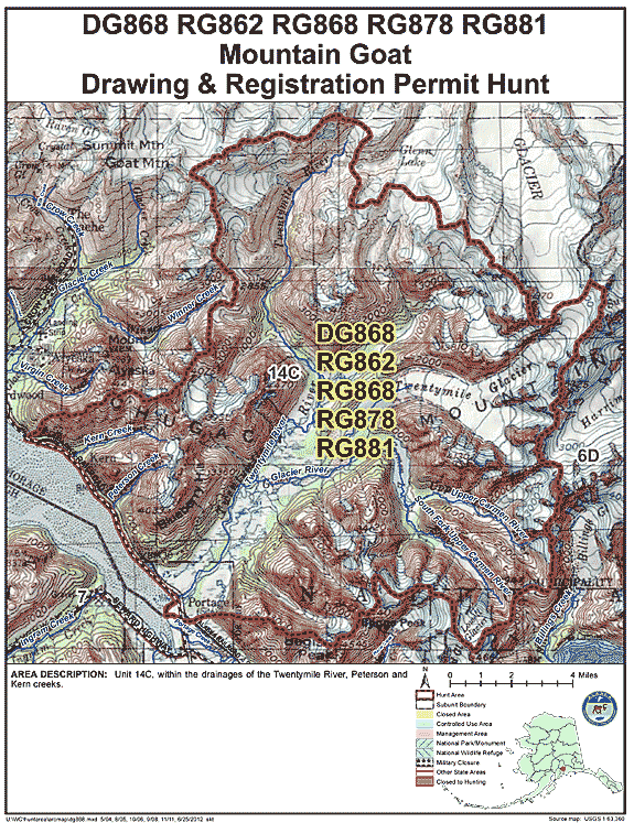 alaska hunting maps by game