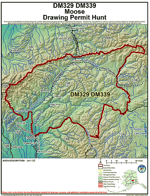 Map of  hunt number dm339