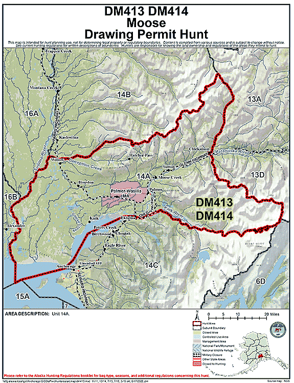 alaska hunting maps by game