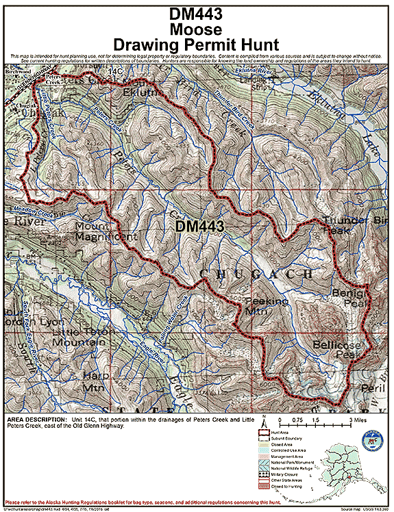 Map of moose hunt number dm443
