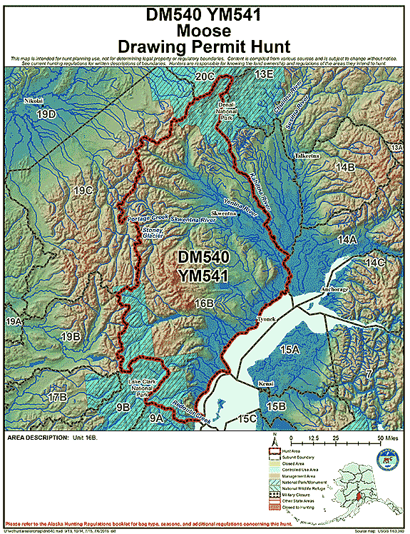 Map of moose hunt number dm540