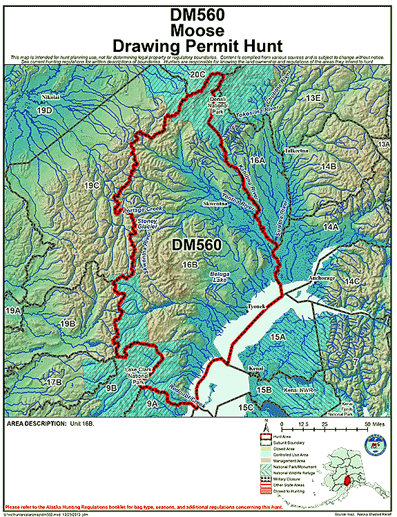 Map of moose hunt number dm560