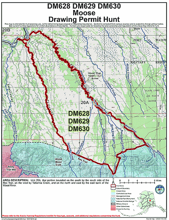 Map of  hunt number dm628