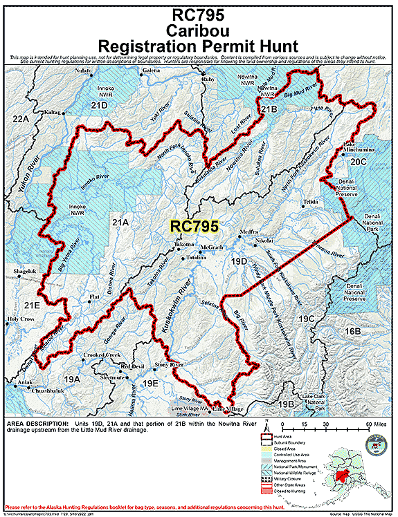 Map of  hunt number rc795