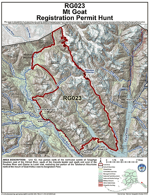 Map of  hunt number rg023