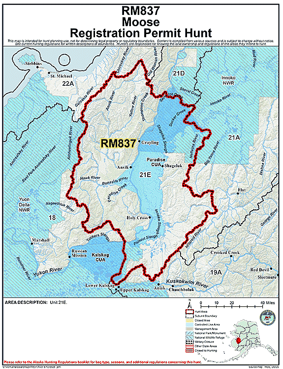 Map of  hunt number rm837