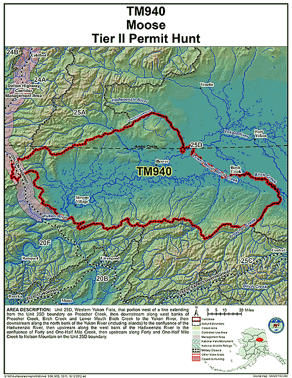 Map of moose hunt number tm940