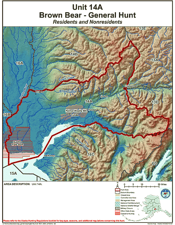 alaska hunting maps by game