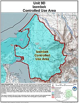 Map of Izembek Controlled Use Area