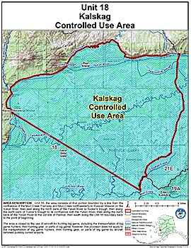Map of Kalskag Controlled Use Area