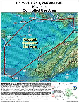 Map of Koyukuk Controlled Use Area