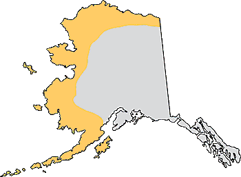 Map of Alaskan tundra regions