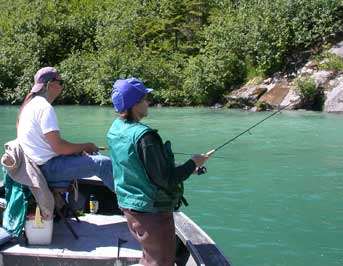 fishing from boat