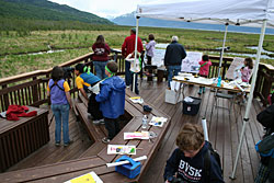 Group of people at previous Discovery Day event